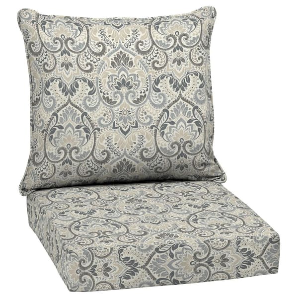 Arden Selections Sapphire Aurora Damask Outdoor Toss Pillow - Set of 2