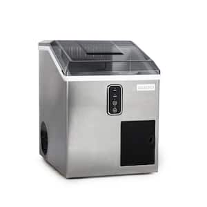 44 lb. Portable Ice Maker and Dispensing Ice Shaver in Stainless Steel