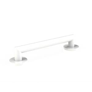 24 in. Modern Straight Grab Bar in Powder White