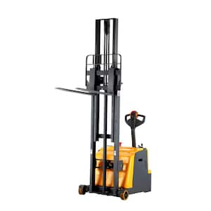 2200 lbs. Counterbalanced Electrical Stacker Walkie Pallet Stacker Drive Lift with Electromagnetic Brake 98 in. Lifting