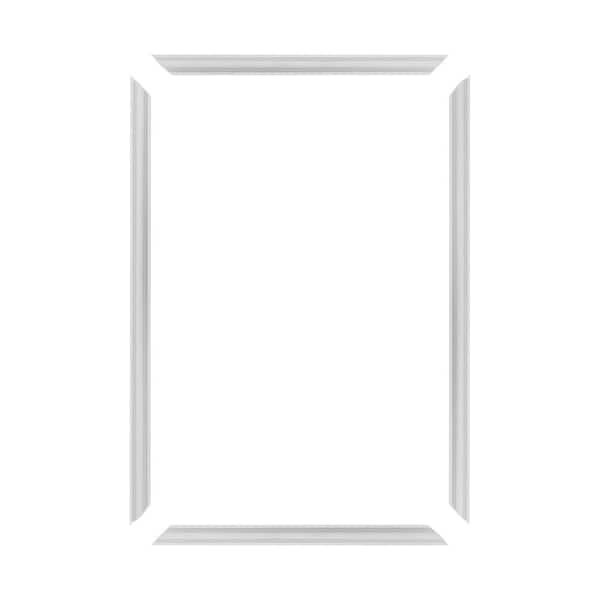 Trim Fast 5/8 in. D x 24 in. W x 36 in. L Unfinished Polystyrene, Pre-Mitered, Wall Panel Moulding Frame, Peel and Stick