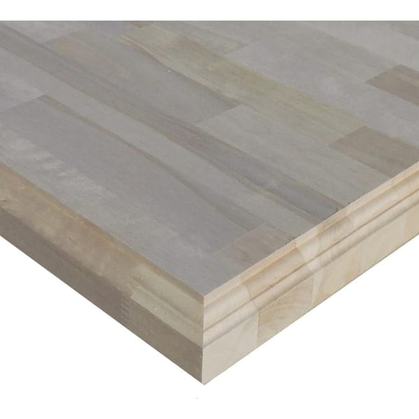 Unbranded 1-1/2 in. x 2 ft. x 5 ft. Allwood Birch Project Panel Butcher Block Island Table Top with Classic Roman Edges