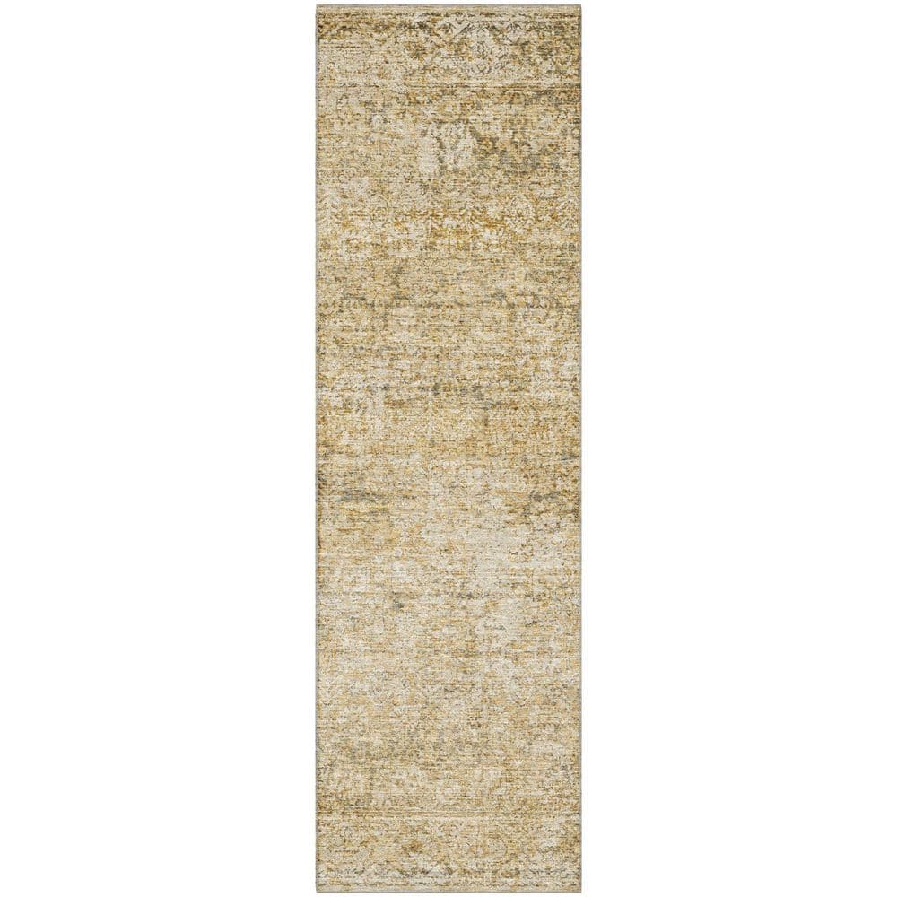 Mayfield Premium Machine Washable Abstract AMF2103 Copper 2 ft. x 7 ft. Runner Rug price history on PriceWatchPro