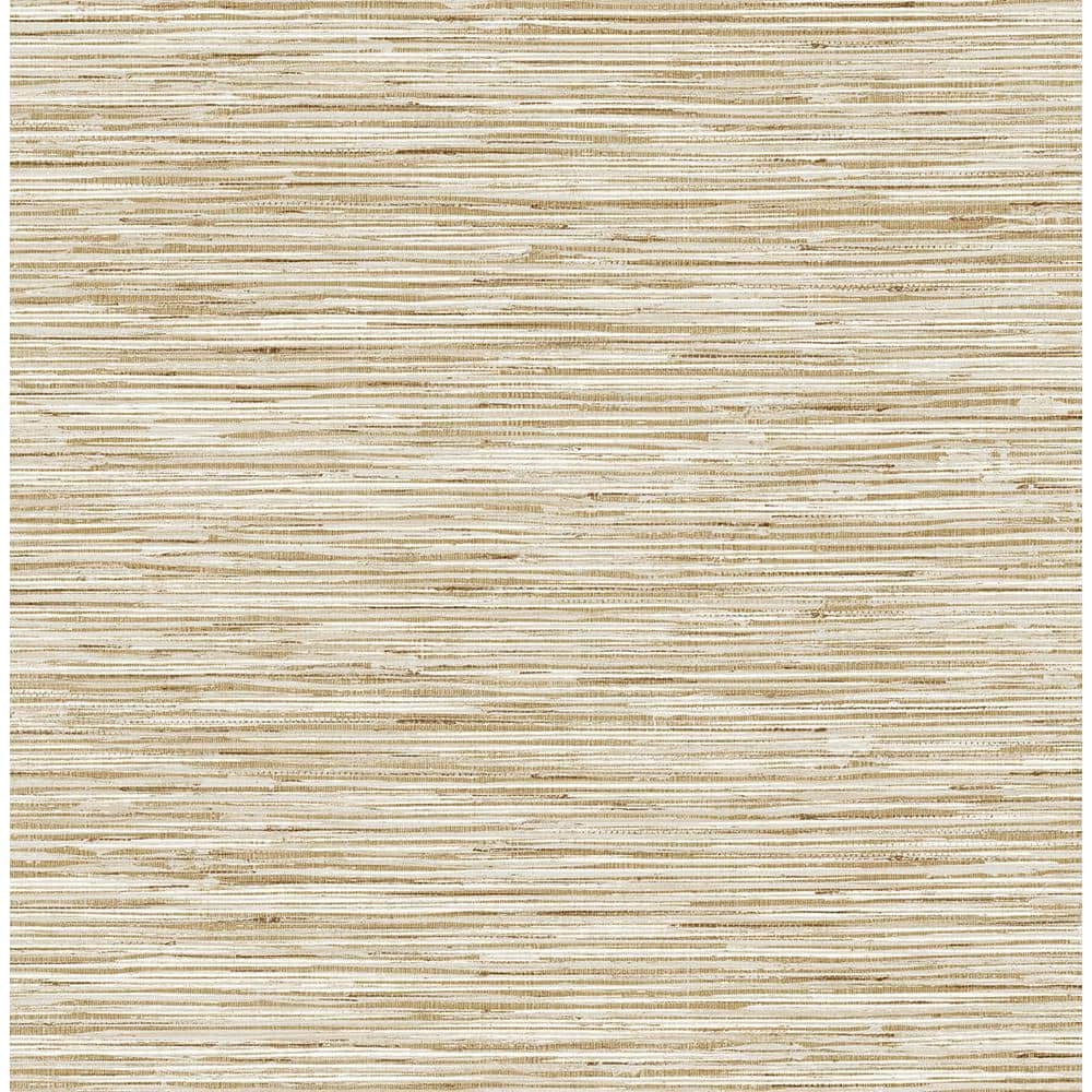 Neutral Hemp Faux Grasscloth Peel and Stick Wallpaper