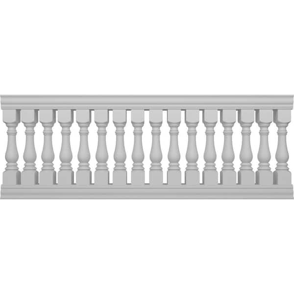 Fiberthane Bradford Balustrade 108 in. L x 42 in. H Fiberglass Railing Kit