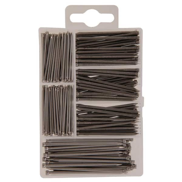 Hillman Small Brad Head Bright Finish Steel Nails Assorted Kit (150-Pack)