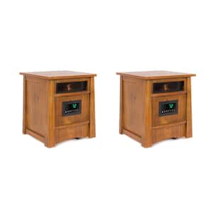 Lifelux 8 Element Electric Infrared Space Heater, 1320 W Convection Heater Type (2-Pack)