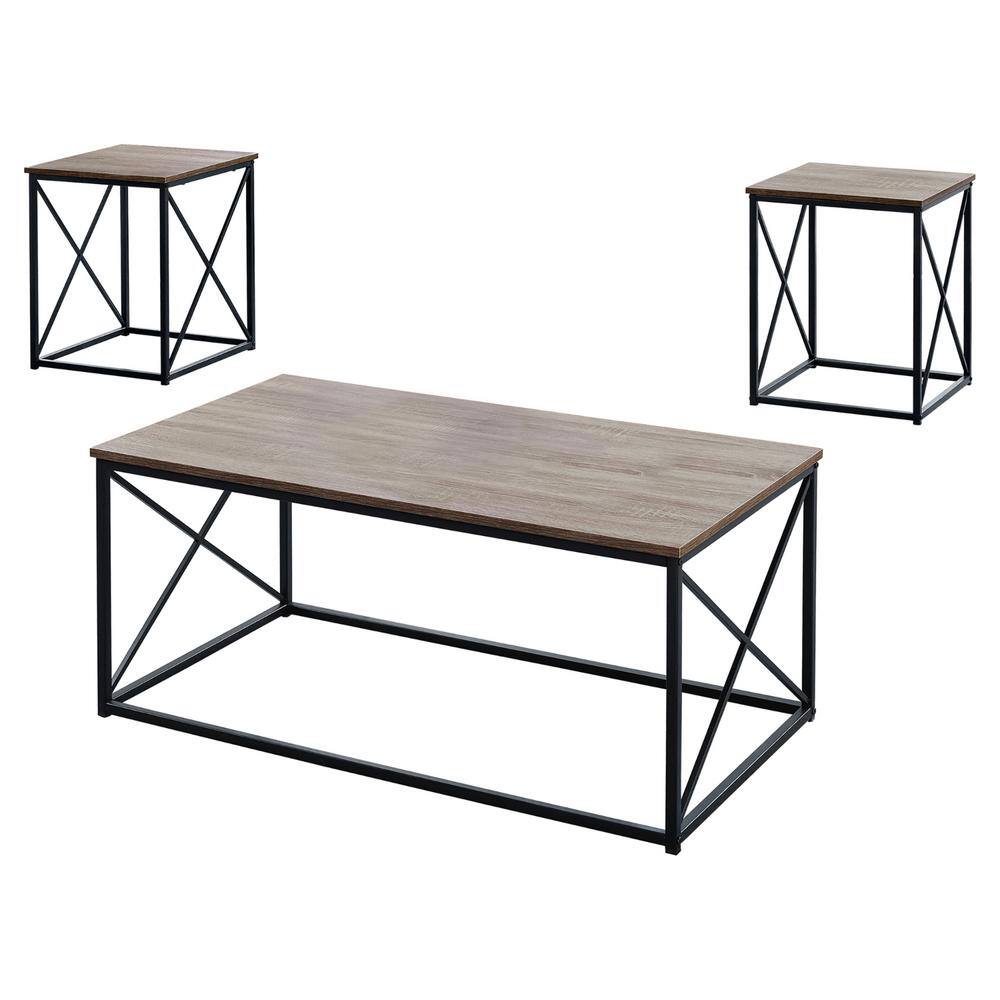 42.25 in. White Rectangle Wood Coffee Table
