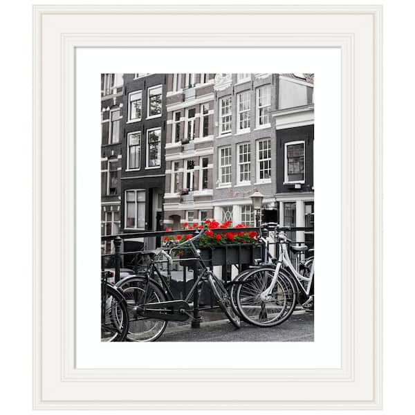 Amanti Art 24 in. x 20 in. Ridge White Picture Frame Opening Size (Matted To 16 in. x 20 in.)