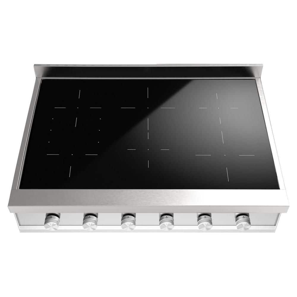 Profesional Plus II 36 in. Induction Ceramic Rangetop with 6-Elements in Stainles Steel