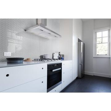 Retro Herringbone Gray 11 in. x 12 in.  Porcelain Mesh-Mounted Mosaic Tile (13.8 sq. ft. / case)