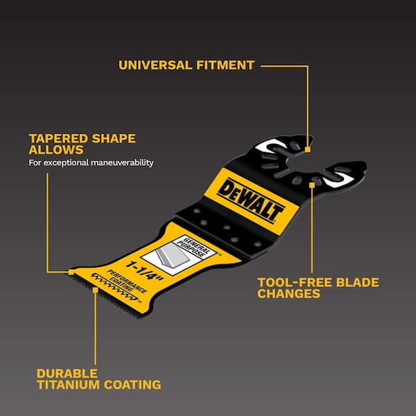 Oscillating Titanium Nitride Coated Metal Blade