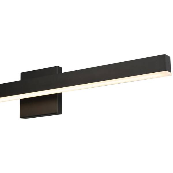 Access Lighting - Cisco 24 in. 1-Light Matte Black LED Vanity Light