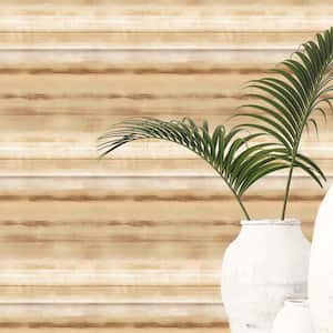 Atmosphere Ochre/Gold/Cream Metallic Skye Stripe Non-Pasted Non-Woven Paper Wallpaper Roll (Covers 57 sq.ft.)