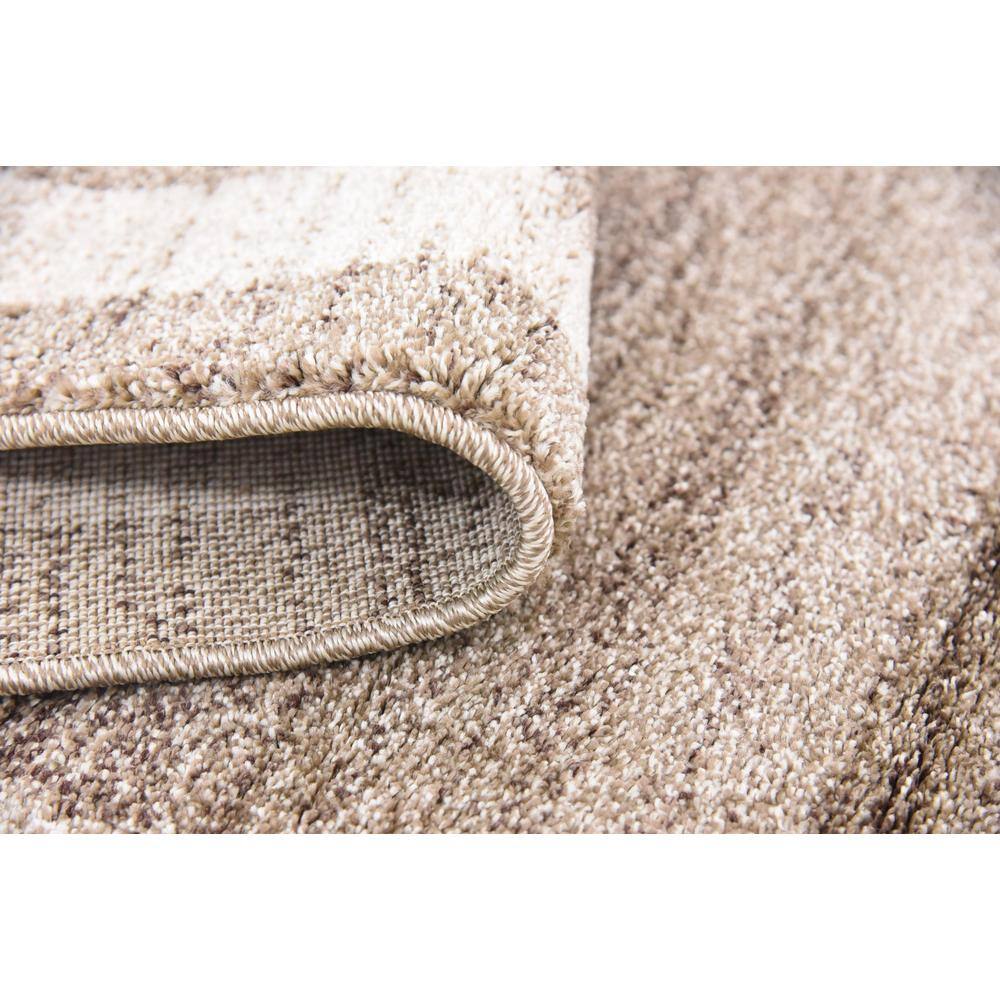 Del Mar Tufted Rectangular Light Brown & Beige Easy-Care Rug