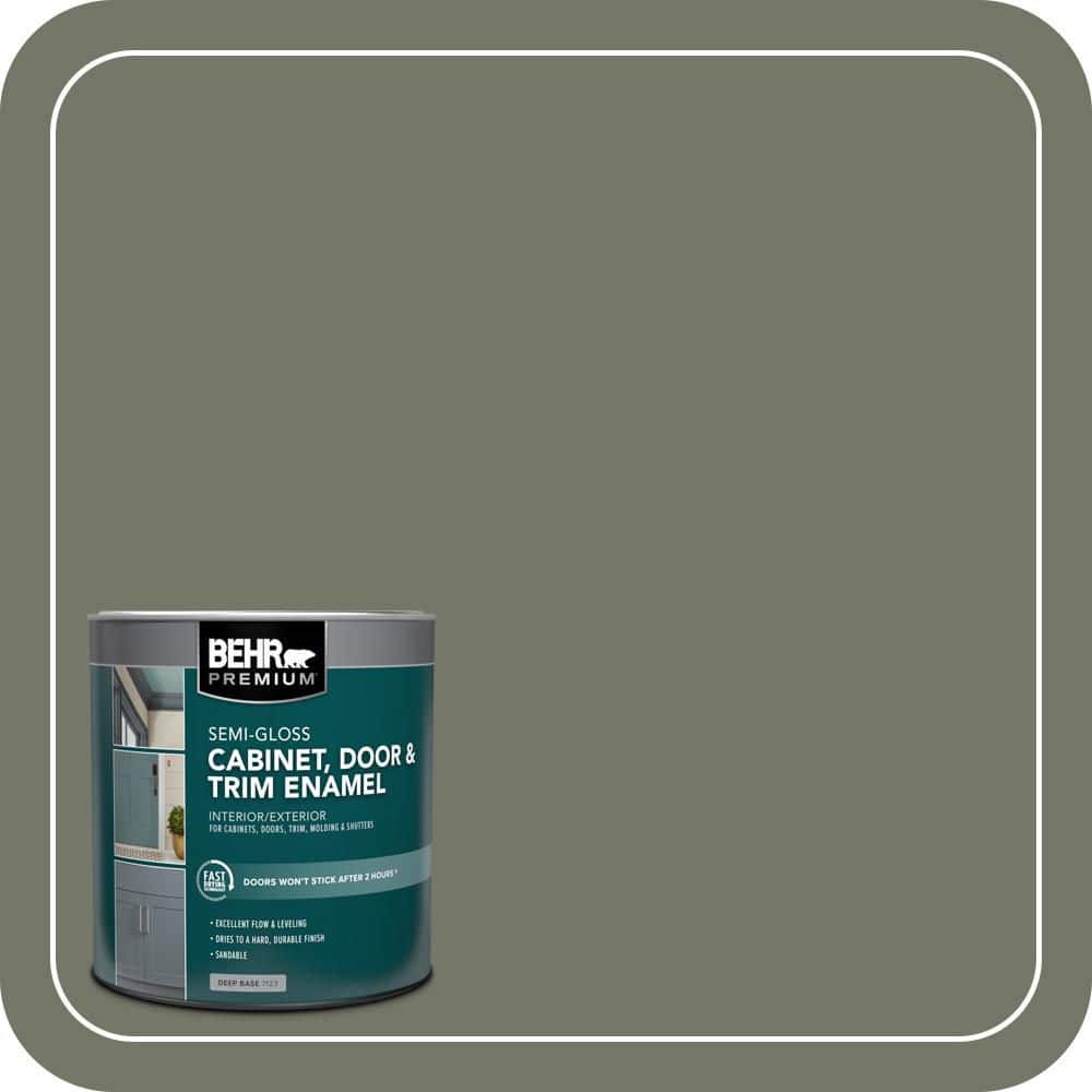 BEHR PREMIUM 1 qt. #PPU10-19 Conifer Green Semi-Gloss Enamel