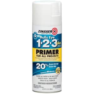 Bulls Eye 1-2-3 Plus 13 oz. White Interior/Exterior Primer Spray (6-Pack)