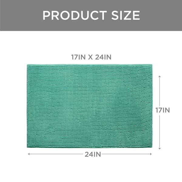 BounceComfort Massage Aqua 17 in. x 24 in. Memory Foam Bath Mat YMB002022 -  The Home Depot