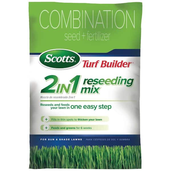 Scotts 22 Lb. Turf Builder 2-in-1 Sun and Shade Reseeding Grass Mix Seed