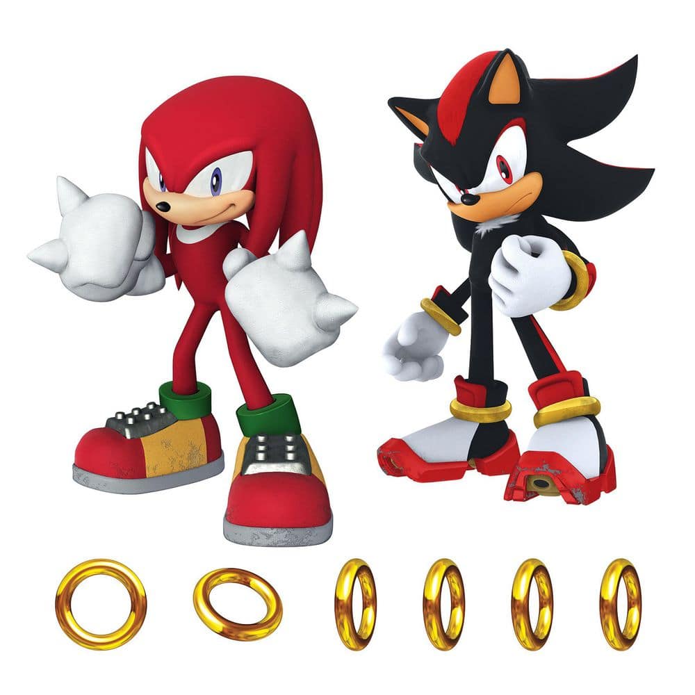 12-Piece Sonic The Hedgehog 46 in. x 31 in. Red Knuckles and Shadow Wall Decals price history on PriceWatchPro