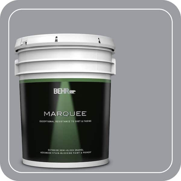 BEHR MARQUEE 5 gal. #PPU26-20 Smokey Lilac Semi-Gloss Enamel Exterior Paint & Primer