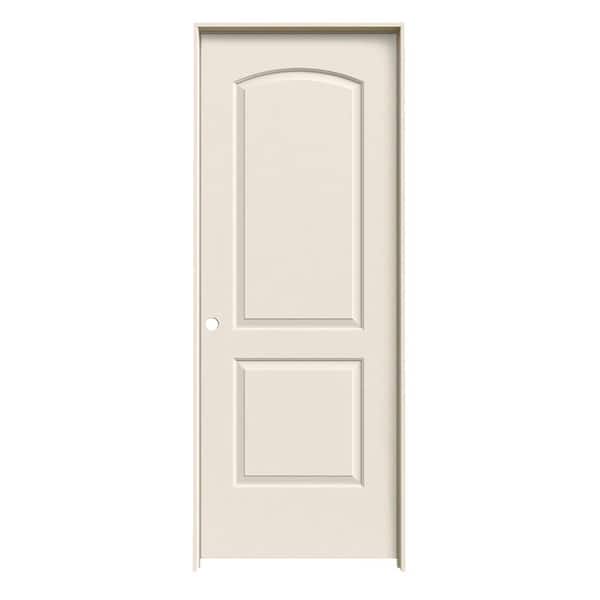JELD-WEN 32 in. x 80 in. Continental Primed Right-Hand Smooth Solid Core Molded Composite MDF Single Prehung Interior Door