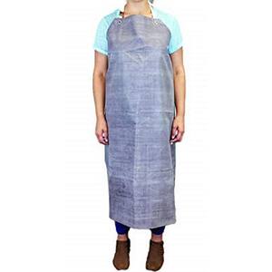 Brown Heavy Duty Nitrile Industrial Bib Apron Chemical and Oil Resistant