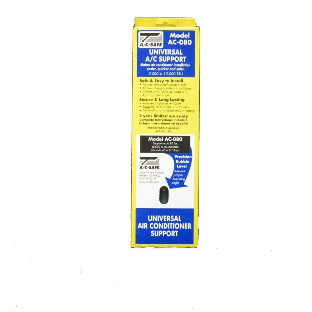 Universal White Steel Light-Duty Air Conditioner Support Bracket