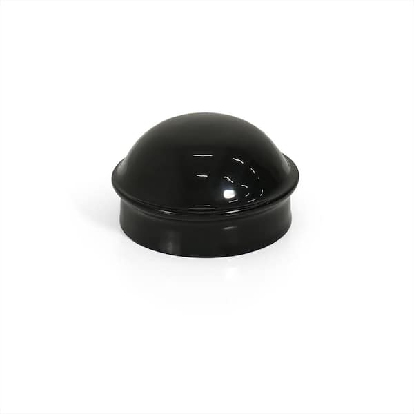 2-3/8 in. Chain Link Fence Black Galvanized Steel Terminal Post Cap (Single)