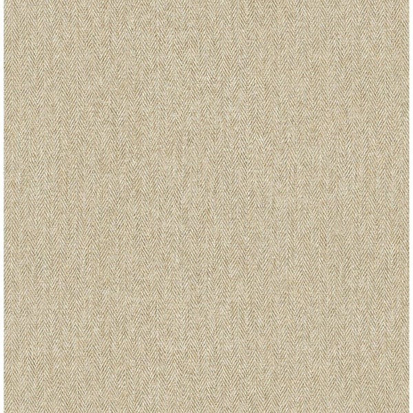 Theo Brown Chevron Non-Pasted Wallpaper, 56.4 sq. ft.