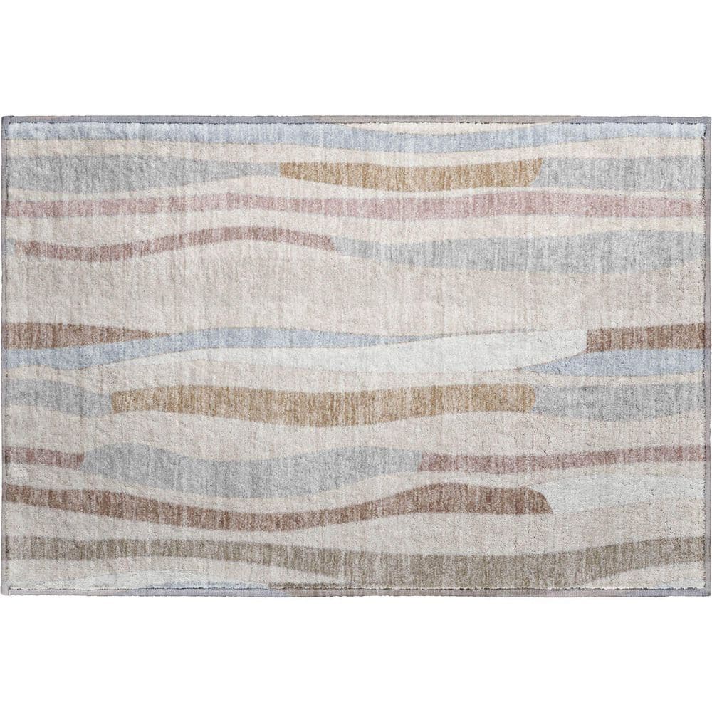 Mayfield Premium Machine Washable Abstract AMF2188 Beige 2 ft. x 3 ft. Accent Rug price history on PriceWatchPro