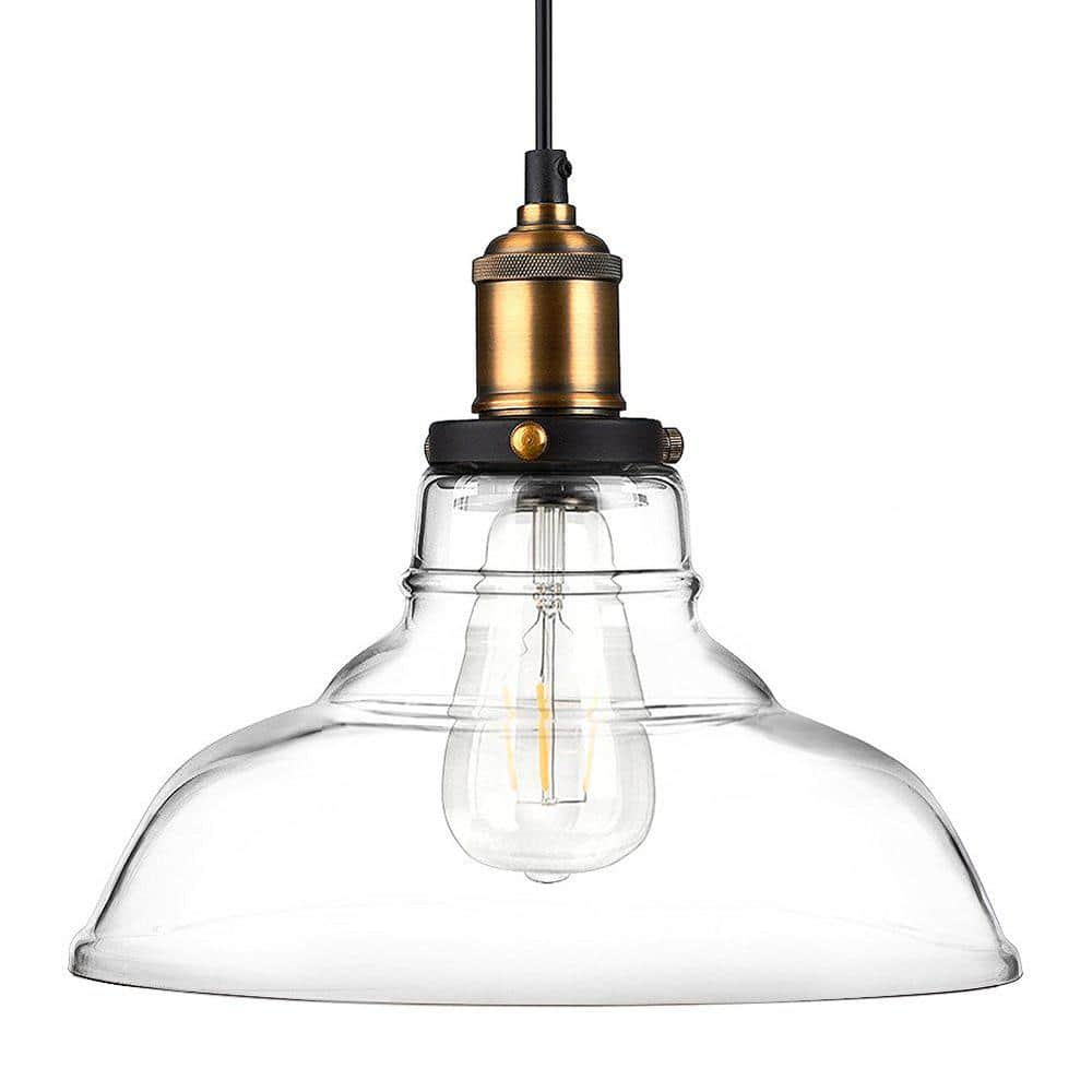 Edison Light Bulb Aged Brass Pendant Light Edison Pendant Light Fixture Pendant Double Globe Shade Edison Bulb