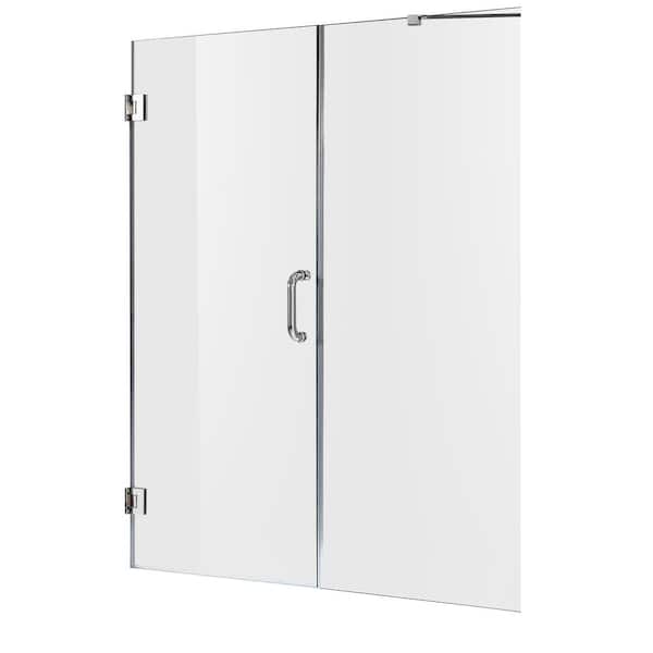 ANZZI Consort Series 60 in. x 72 in. H Hinged Frameless Shower