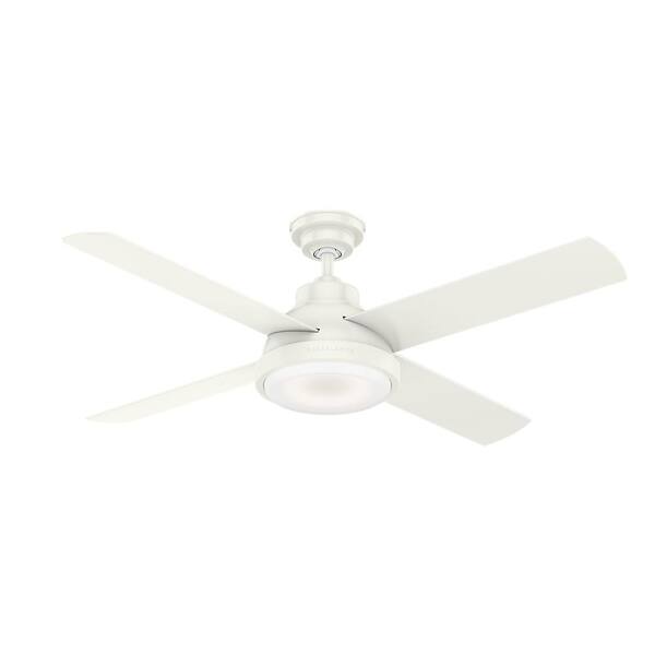 Casablanca Levitt 54-in Fresh White Ceiling Fan with LED Lighting