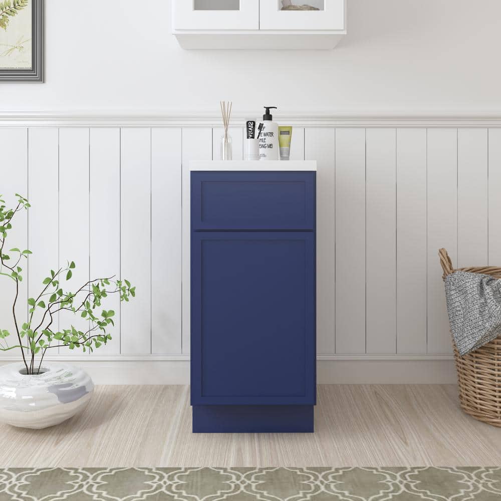 15 in. W x 21 in. D x 32.5 in. H 1-Drawer Bath Vanity Cabinet Only in Blue (Unassembled) price history on PriceWatchPro
