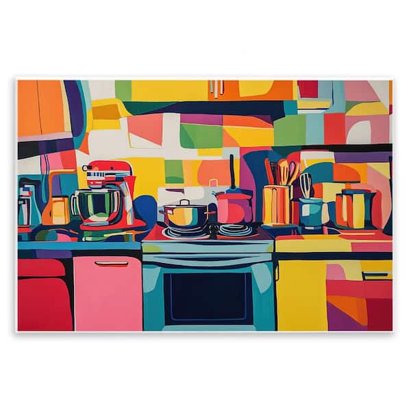 Stupell Industries Whimsical Hued Kitchen by LSR Design Studio Unframed Home Graphic Art Print 10 in. x 15 in.