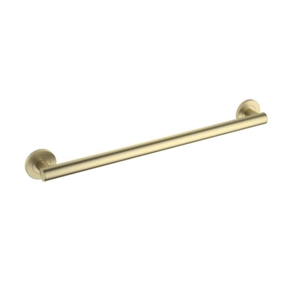24 in. Concealed Screw Grab/Assist Bar Shower/Toilet Grab Bar for Handicapped or Elderly in Brushed Gold