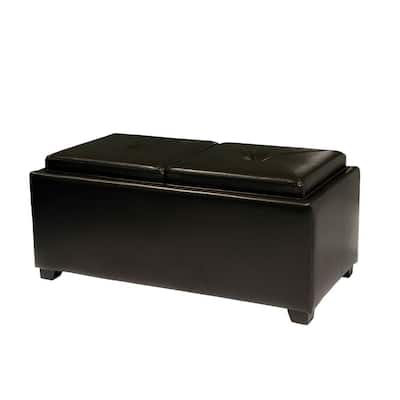 Tray Ottomans Living Room Furniture The Home Depot Tray Ottomans Living Room Furniture, Tray Top Storage Ottoman Coffee Table