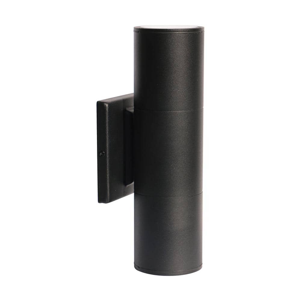 Architectural Black Indoor/Outdoor Hardwired Cylinder Sconce with Integrated LED price history on PriceWatchPro