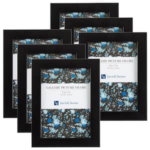 5 in. x 7 in. Black Picture Frame (6-Pack)