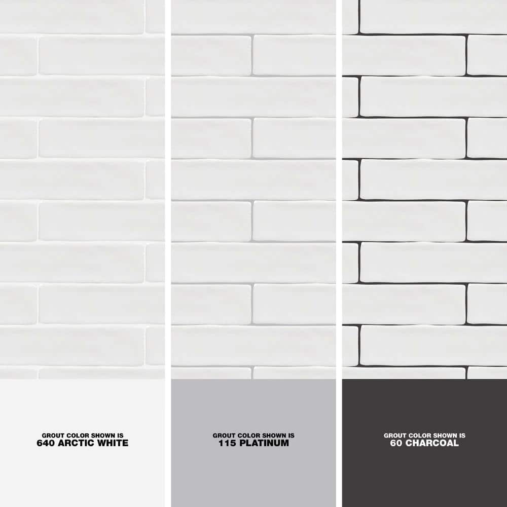Brookline White 2" x 10" Polished Ceramic Subway Wall Tile