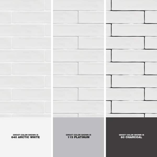 Ivy Hill Tile Newport White 2 in. x 10 in. Polished Ceramic