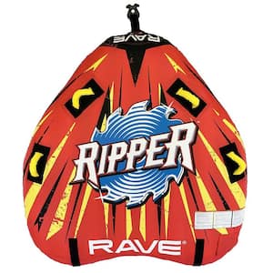 Ripper 2 Rider Nylon Inflatable Towable Float, Red