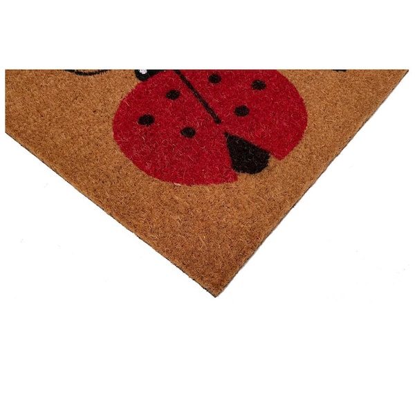 Ladybug Welcome 24 in. x 36 in. Door Mat