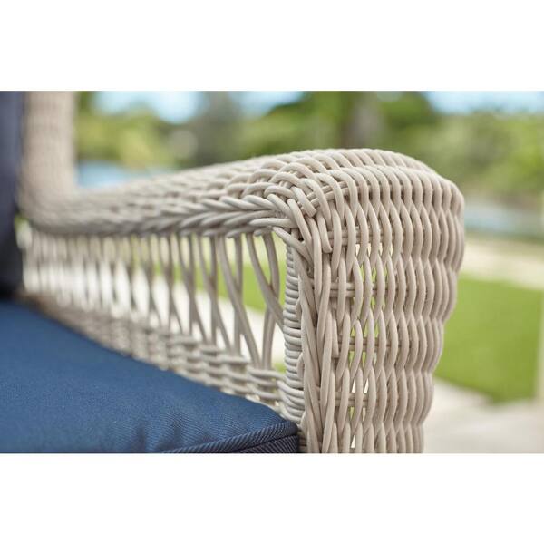 Hampton Bay CushionGuard Oatmeal Deep Seating Outdoor Lounge Chair Cushion