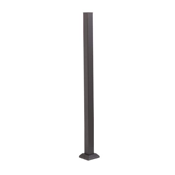 Al13 Home 5.75 in. x 5.75 in. Black Sand Post Aluminum Base Cover