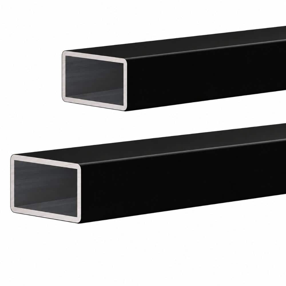 12 ft black aluminum cuttable cable for cable railing system 2-pack flat handrail kit for deck stair