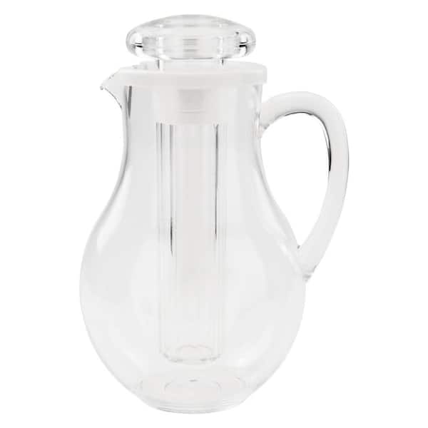 Winco 64 fl. oz. Polycarbonate Pitcher with Ice Tube Core