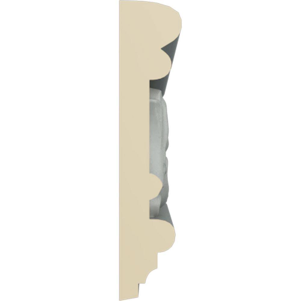 Gray Primed Urethane Geometric Chair Rail Moulding