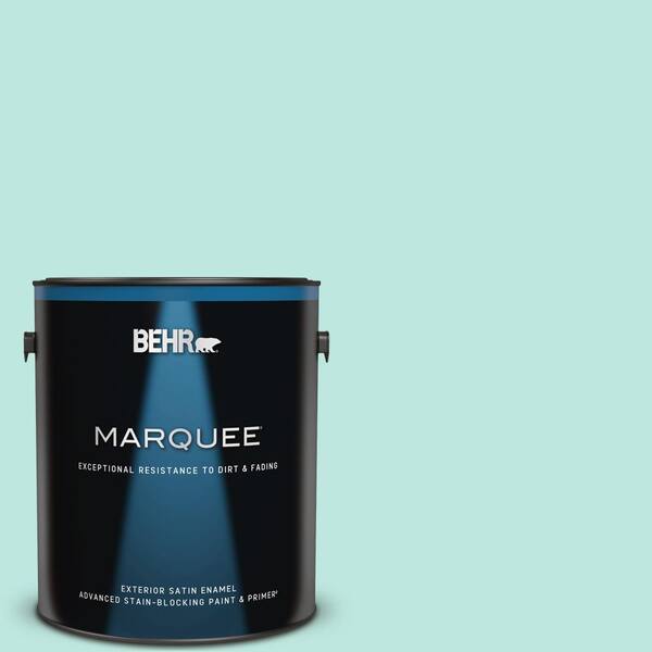 BEHR MARQUEE 1 gal. #490A-2 Cool Jazz Satin Enamel Exterior Paint & Primer
